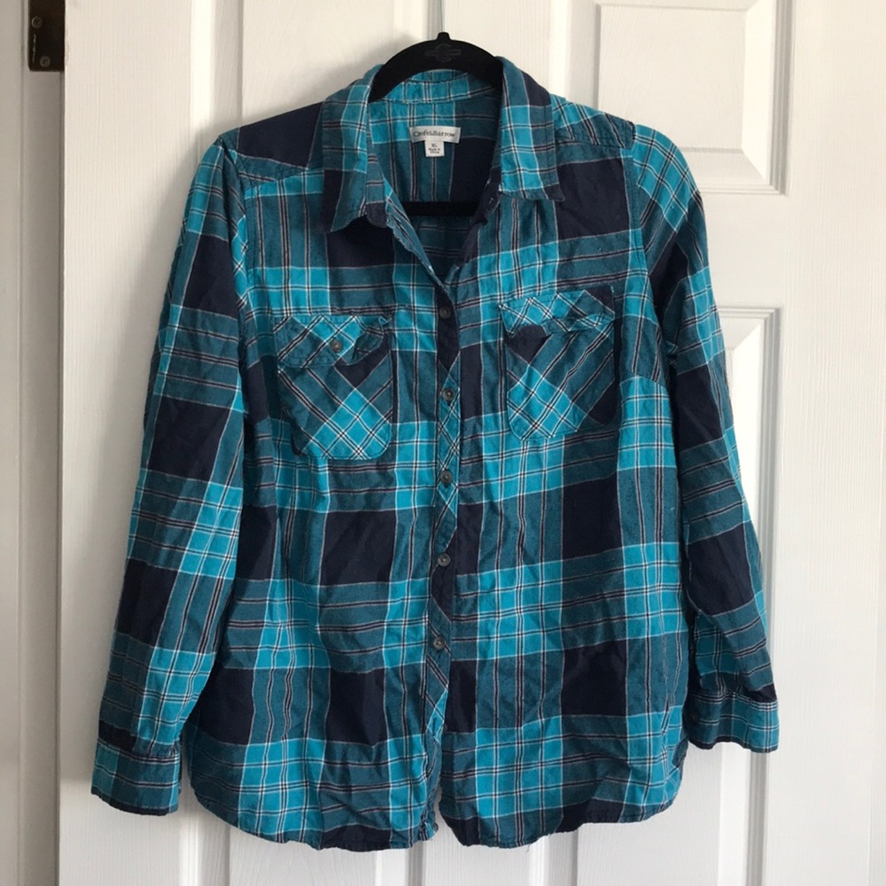 Teal/Navy Flannel